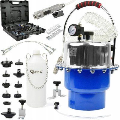 Пневматическая установка для замены тормозной жидкости. Geko G02734 G02734 фото
