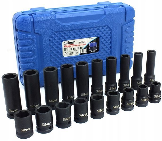 Набор длинных и коротких ударных головок 1/2" 10-19 мм S11029 S11029 фото
