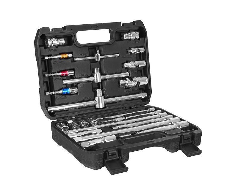 Комплект подовжувачів і карданів , 25 штук, 1/4" 3/8" 1/2" GEKO G10173 G10173 фото