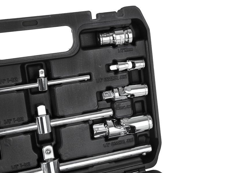 Комплект подовжувачів і карданів , 25 штук, 1/4" 3/8" 1/2" GEKO G10173 G10173 фото