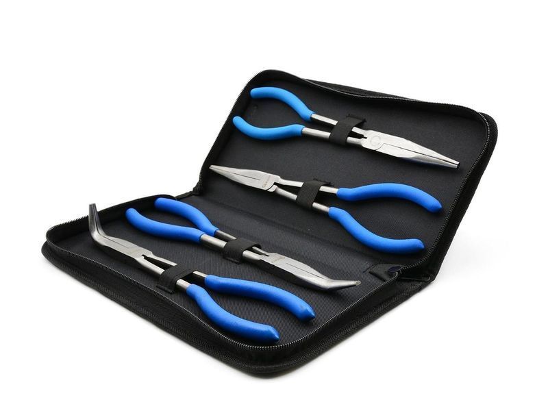 Набор длинных щипцов 280 мм, 4 шт. GEKO G00826 G00826 фото
