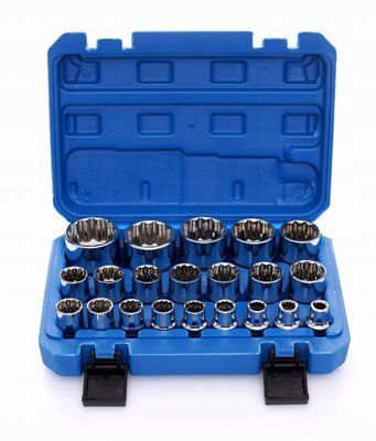 Набор головок 1/2" 12-гранных 8-36 мм 21 шт. Kraft&Dele KD10348 головки 12 грань KD10348 фото